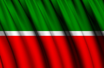 Tatarstan waving flag illustration.