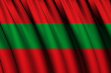 Tungurahua waving flag illustration.