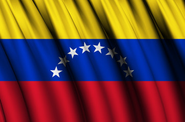 Venezuela waving flag illustration.