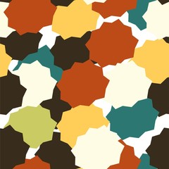 Abstract spots on a white background. Seamless pattern.