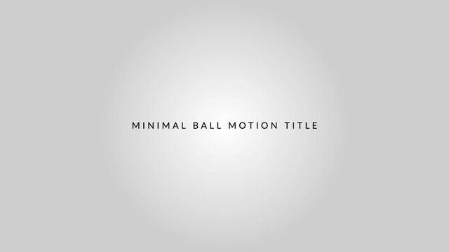 Minimal Ball Motion Title