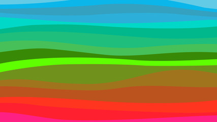 Stylized colorful hills. Bright abstract wallpaper pattern. Vector image.