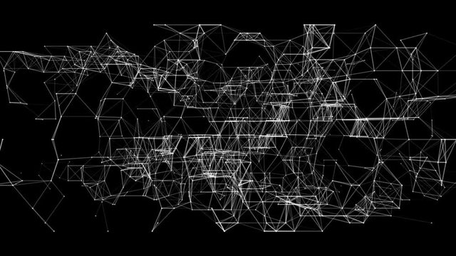 Abstract geometric background with diagram or chart or graph for logo or other. Looped 3d Animation