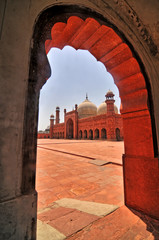The Badshahi Mosque - a Mughal era masjid in Lahore,  Pakistan. © robnaw