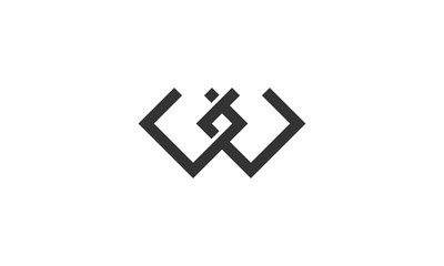 letter w logo line