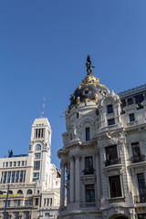 Fototapeta na wymiar The Metropolis Building in Madrid