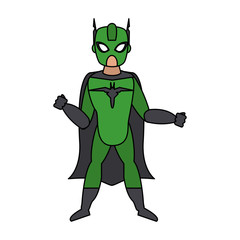 super hero comic retro cartoon