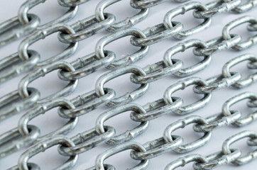 Fototapeta premium background of chains with colors and reflections.