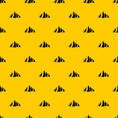 Mountain pattern seamless vector repeat geometric yellow for any design