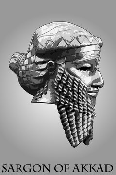 Sargon of Akkad Stone Bust
