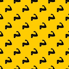 Biceps pattern seamless vector repeat geometric yellow for any design