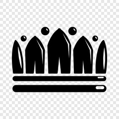 Snow crown icon. Simple illustration of snow crown vector icon for web