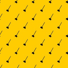 Broom pattern seamless vector repeat geometric yellow for any design