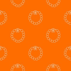 Charming gemstone bracelet pattern vector orange for any web design best