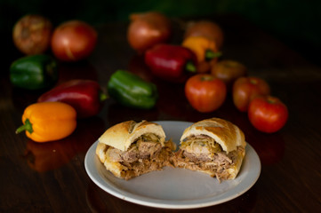 pork shank sandwich