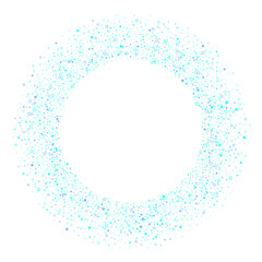 Blue, cyan, turquoise glitter stars confetti