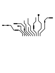 prozessor cpu leitungen draht verkabelung computer nerd design cool clipart logo geek internet software programmierer daten kern informatiker rechner laptop gerät PC bauen