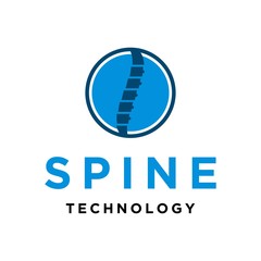 modern spine abstract vector logo