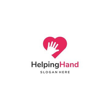 Helping hand with heart