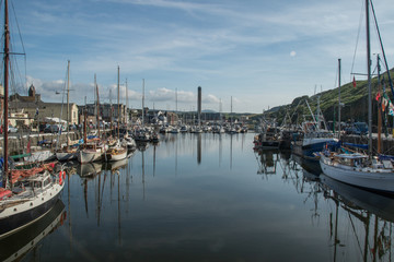 Boats in Peel harbour
