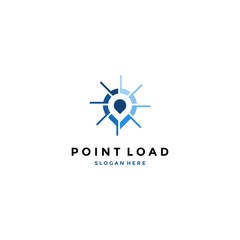 Pin point load logo