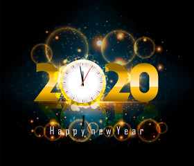 Obraz na płótnie Canvas Happy New Year 2020. Lettering greeting inscription