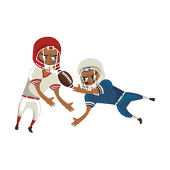 american football sport game cartoon
