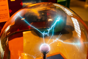 plasma ball in museum