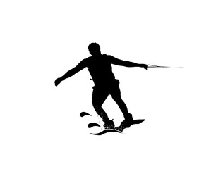 Silhouette of Water Skier