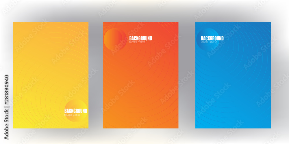Canvas Prints modern minimal covers design. colorful halftone gradients.background template design for web. cool g