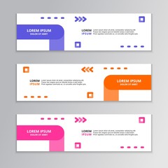 Modern Abstract Shape, Business Banner Template, Corporate Design