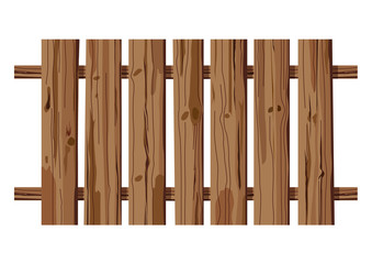 wooden fence texture on white background illustration vector