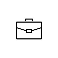 Briefcase Icon Vector. Briefcase sign vector