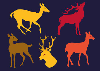deer silhouette modern