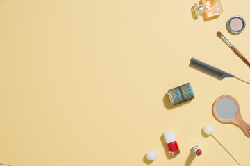 fashion professional makeup accessories equipment attractive fashion woman