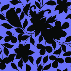 Seamless decorative floral pattern. Vector illustration eps10