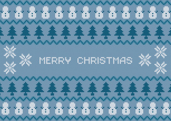 ノルディック柄のクリスマス背景