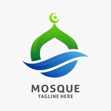 Islamic mosque logo design