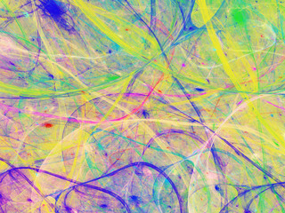 yellow abstract fractal background 3d rendering illustration