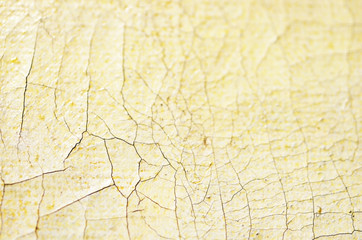 Closeup old cracked Oil on canvas texture. Soft focus. - Image