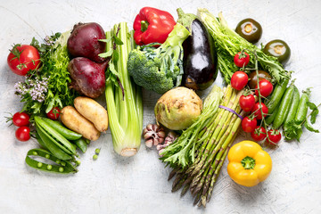 Assortment of fresh vegetables