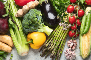 Assortment of fresh vegetables