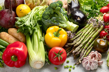Assortment of fresh vegetables