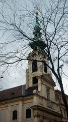 Old church tower in Vienna