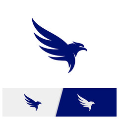 Eagle logo design vector. Simple Eagle logo template. Icon Symbol. Vector Illustration