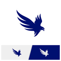 Eagle logo design vector. Simple Eagle logo template. Icon Symbol. Vector Illustration