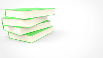 3d render Stack of books– stock image	