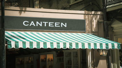 Street Sign to Canteen