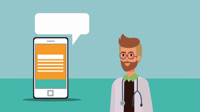professional doctor medical character animation