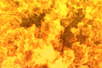 fantasy blazing hell abstract background or texture - fire 3D illustration